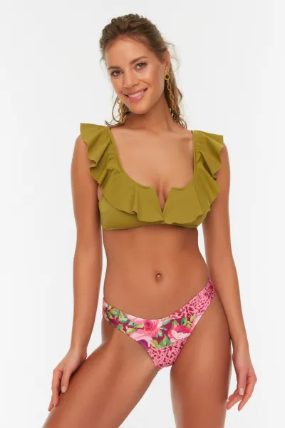 Bikiny spodný diel Trendyol Floral patterned