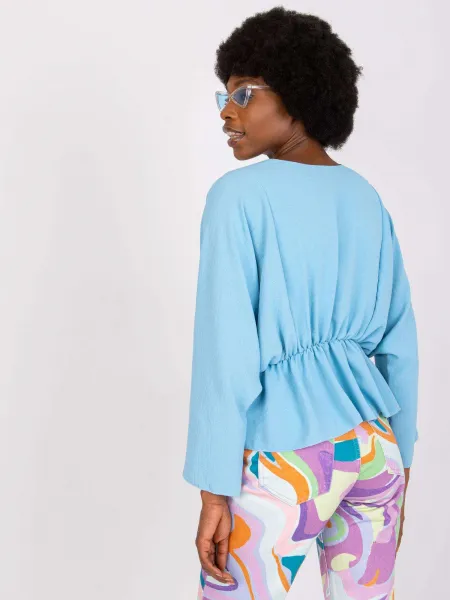 Blouse-DHJ-BZ-11979.67-light blue