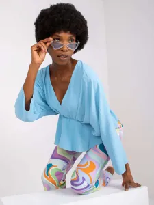 Blouse-DHJ-BZ-11979.67-light blue