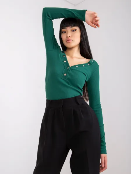 Blouse-RV-BZ-7439.18-dark green