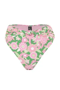 Trendyol Pink Floral Print Bikini Bottoms