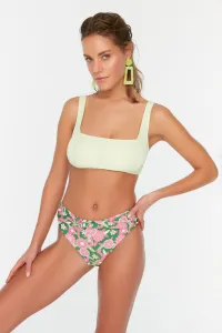 Trendyol Pink Floral Print Bikini Bottoms