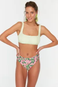 Trendyol Pink Floral Print Bikini Bottoms