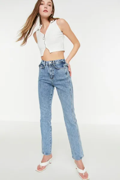 Trendyol Jeans - modrá - priateľ