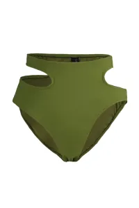 Trendyol khaki vystrihol detailné spodné diely bikín