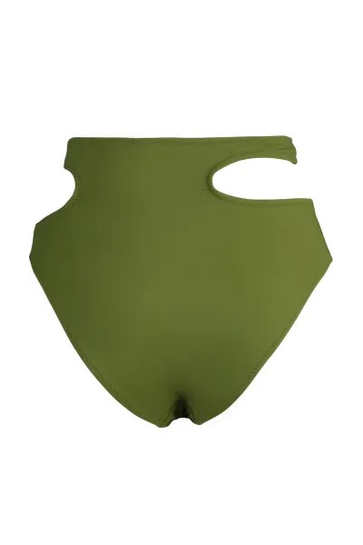 Trendyol khaki vystrihol detailné spodné diely bikín