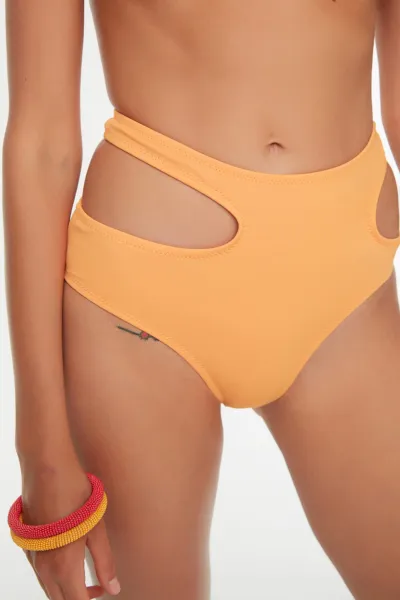 Trendyol Bikini Bottom - Orange - Plain