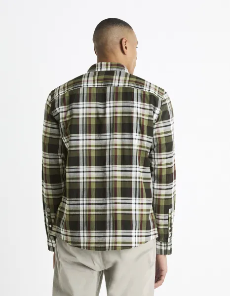 Kockované pre mužov Celio - čierna, biela, kaki