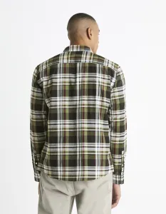 Kockované pre mužov Celio - čierna, biela, kaki
