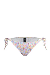 Trendyol Chrumkavé Bikini Nohavičky s Kvetinovým Vzorom s Detailom na Uväzovanie