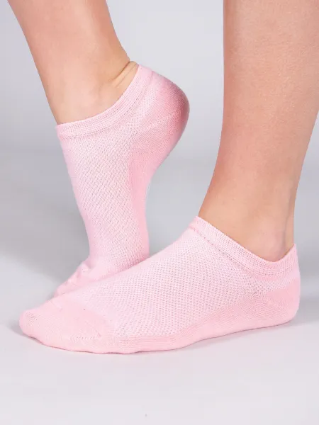 Yoclub Kids's Girls' Ankle Thin Cotton Socks Basic Plain Colours 6-pack SKS-0027G-0000