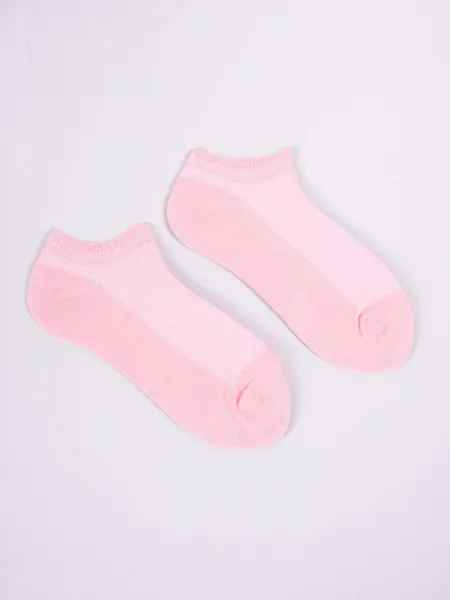 Yoclub Kids's Girls' Ankle Thin Cotton Socks Basic Plain Colours 6-pack SKS-0027G-0000