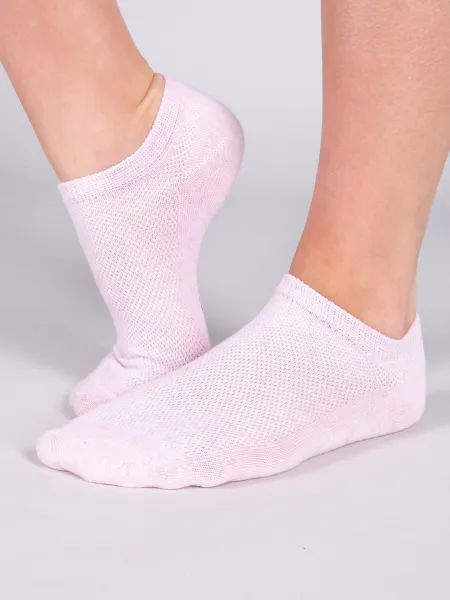 Yoclub Kids's Girls' Ankle Thin Cotton Socks Basic Plain Colours 6-pack SKS-0027G-0000