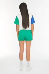Trendyol Green Denim Shorts
