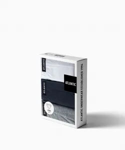 Pánske nohavičky ATLANTIC Sport 3Pack - biela/šedá/tmavošedá