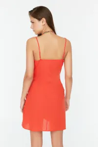 Trendyol Red Tie Detailed Beach Dress