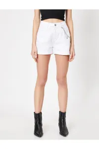 Koton Women's White Shorts & Bermuda