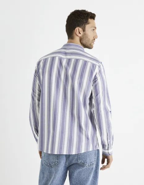Bavlnená košeľa Bastripes Celio