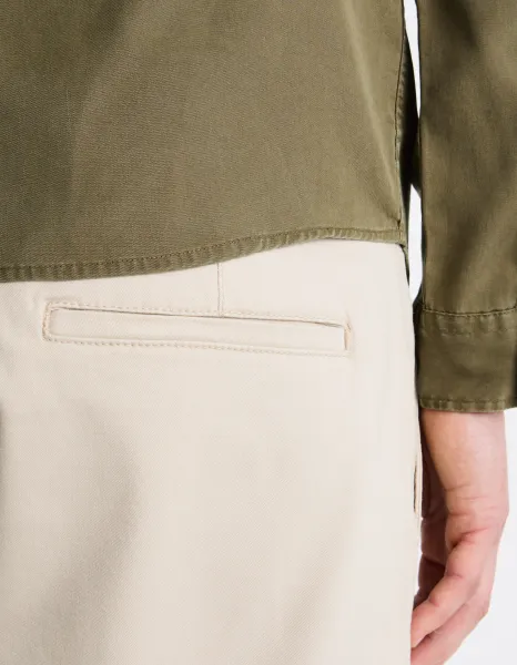 CELIO BOCHINOBM Pánske plátenné kraťasy, béžová, veľkosť