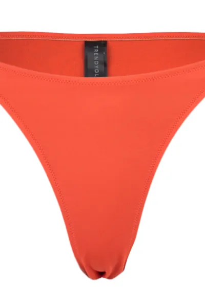 Trendyol červené bikiny s nízkym pásom