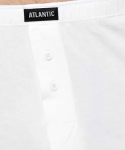 Pánske klasické boxerky na gombíky ATLANTIC 2PACK - biele