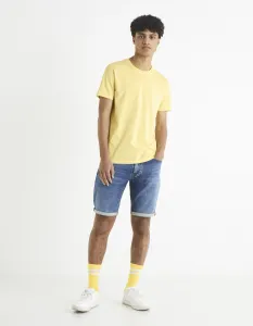 CELIO BOKNITBM Pánske džínsové kraťasy, modrá, veľkosť