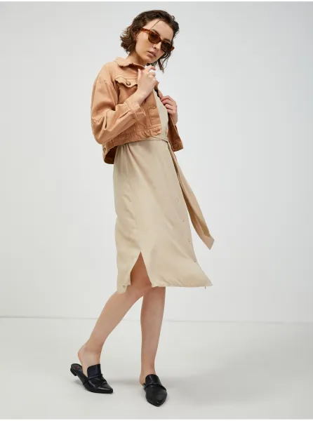 Dámske šaty Pieces Beige