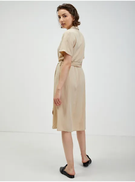 Dámske šaty Pieces Beige