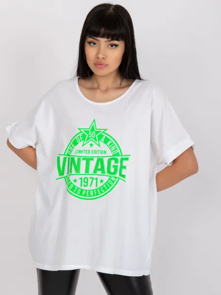T-shirt-DHJ-TS-6860.26X-white-green