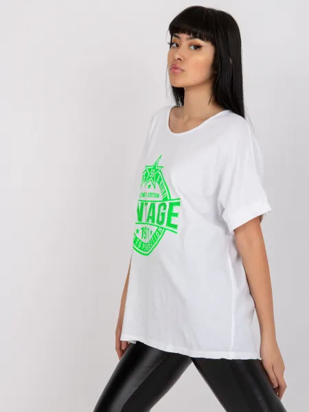 T-shirt-DHJ-TS-6860.26X-white-green