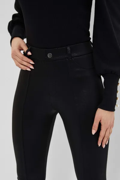Marisse Shiny Leggings Z-Lg-3601 Black