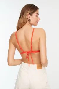 Trendyol Red Triangle Bikini Top