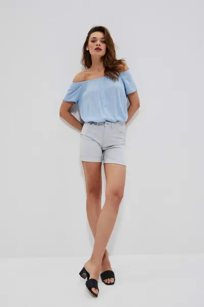 Marisse Lyocell Shorts L-Sh-3702 Grey