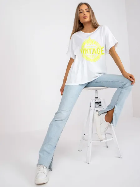 T-shirt-DHJ-TS-6860.26X-white-yellow