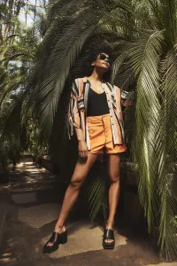 Marisse Lyocell Shorts L-Sh-3703 Melon