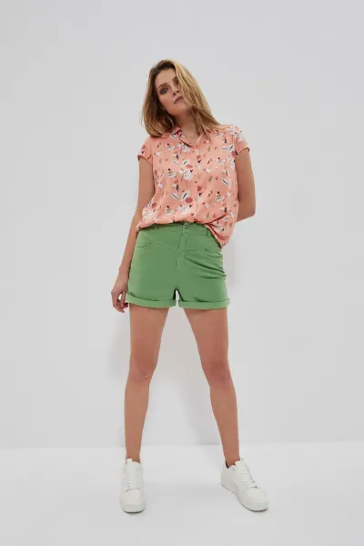 Marisse Lyocell Shorts L-Sh-3703 Palm