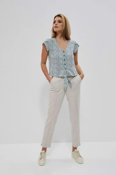 Marisse Patterned Shirt Blouse L-Ko-3731 Forest