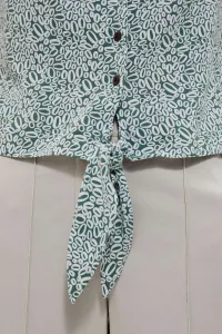 Marisse Patterned Shirt Blouse L-Ko-3731 Forest