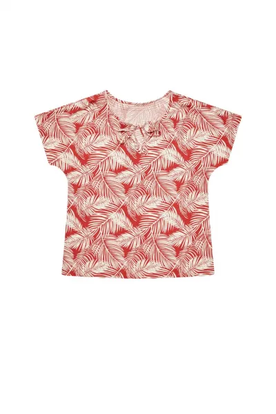 Marisse Shirt Blouse With A Plant Print L-Ko-3739 Magma