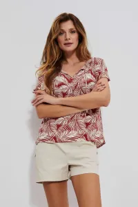 Marisse Shirt Blouse With A Plant Print L-Ko-3739 Magma