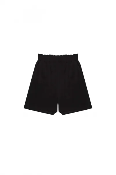 Marisse High-Waisted Viscose Shorts L-Sh-3719 Black