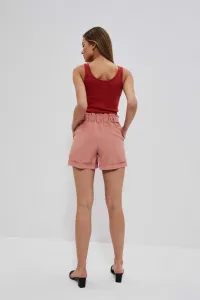 Marisse Plain Shorts With Ties L-Sh-3723 Terra Cotta