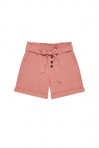 Marisse Plain Shorts With Ties L-Sh-3723 Terra Cotta