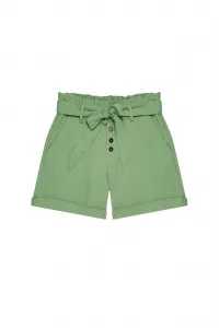 Marisse Plain Shorts With Ties L-Sh-3723 Palm