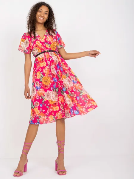 Dress-DHJ-SK-13162.92-dark pink
