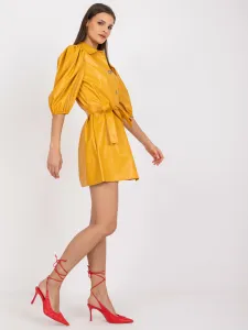Dress-LK-SK-508478.64P-dark yellow