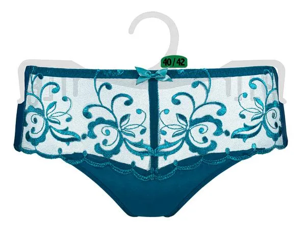 PLAYTEX ESSENTIAL ELEGANCE MIDISLIP - Dámske nohavičky s čipkou - modrá