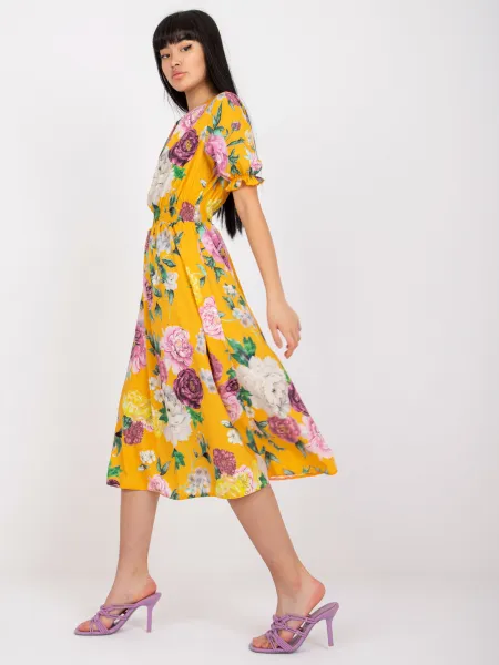 Dress-LK-SK-507564.36P-dark yellow
