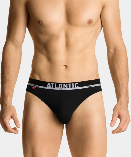 Men's Bamboo Briefs ATLANTIC PREMIUM - black