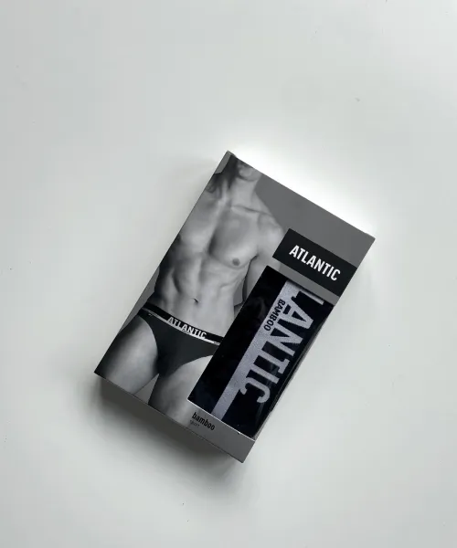 Men's Bamboo Briefs ATLANTIC PREMIUM - black